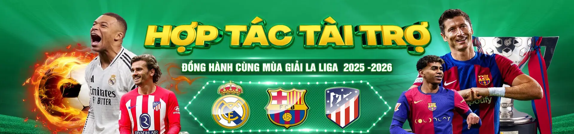 banner bet168 hop tac tai tro laliga